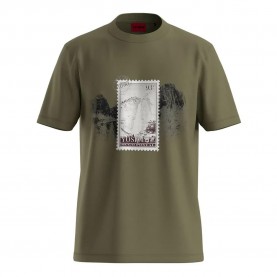 Тениска HUGO Divalis 10272987 T-shirt - Green (Open Green) тениска,мъжки,тениски,дамски,тениски,hugo,divalis,10272987,t,shirt,green,(open,green)