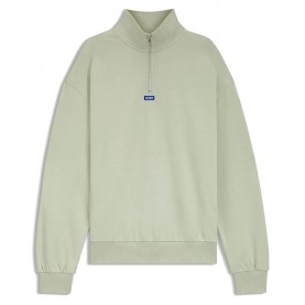 блуза,мъжки,пуловери,hugo,neeler,10249110,blue,half,zip,sweatshirt,green,(open,green)
