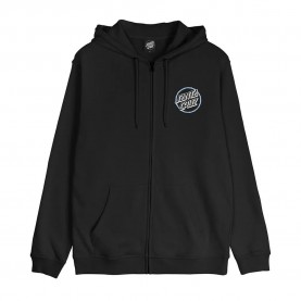 Карирана риза Santa cruz Breaker check opus dot full zip sweatshirt - Black (Black) карирана,риза,мъжки,пуловери,santa,cruz,breaker,check,opus,dot,full,zip,sweatshirt,black,(black)