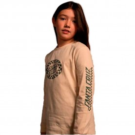 тениска,детски,тениски,santa,cruz,check,oval,mono,front,long,sleeve,t,shirt,oat
