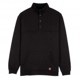 Блуза Santa cruz Crew classic dot label quarter sweatshirt - Black (Black) блуза,мъжки,пуловери,santa,cruz,crew,classic,dot,label,quarter,sweatshirt,black,(black)