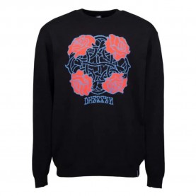 блуза,мъжки,пуловери,santa,cruz,crew,dressen,roses,knit,sweater,black,(black)