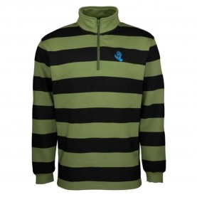 Блуза Santa cruz Crew mini screaming hand half zip sweatshirt - Green (Dill Green) блуза,мъжки,пуловери,santa,cruz,crew,mini,screaming,hand,half,zip,sweatshirt,green,(dill,green)