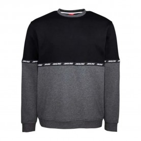 Блуза Santa cruz Crew mixtape sweatshirt - Black (Black / Charcoal Heather) блуза,мъжки,пуловери,santa,cruz,crew,mixtape,sweatshirt,black,(black,charcoal,heather)