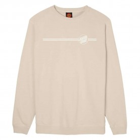 Блуза Santa cruz Crew opus dot stripe sweatshirt - Beige (Chalk) блуза,мъжки,пуловери,santa,cruz,crew,opus,dot,stripe,sweatshirt,beige,(chalk)