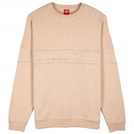 блуза,мъжки,пуловери,santa,cruz,crew,tonal,strip,panel,sweatshirt,beige,(oat)