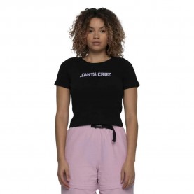 тениска,дамски,тениски,santa,cruz,gingham,arch,strip,short,sleeve,t,shirt,black,(black)