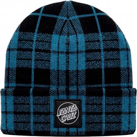 Шапка Santa cruz Opus dot check beanie - Blue (Black / Dusty Blue) шапка,всички,шапки,santa,cruz,opus,dot,check,beanie,blue,(black,dusty,blue)