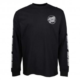 тениска,мъжки,тениски,дамски,тениски,santa,cruz,opus,dot,sleeves,long,sleeve,t,shirt,black,(black)