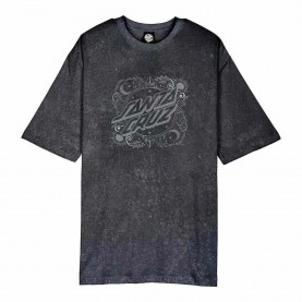 Тениска Santa cruz Ornate dot front oversized short sleeve T-shirt - Grey (Black Acid Wash) тениска,мъжки,тениски,дамски,тениски,santa,cruz,ornate,dot,front,oversized,short,sleeve,t,shirt,grey,(black,acid,wash)