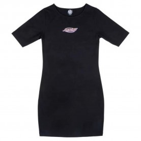 Рокля Santa cruz Oval strip short sleeve dress - Black (Black) рокля,дамски,поли,и,рокли,santa,cruz,oval,strip,short,sleeve,dress,black,(black)