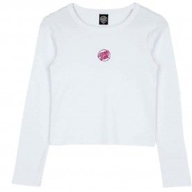 тениска,дамски,тениски,santa,cruz,partial,dot,emb,long,sleeve,t,shirt,white