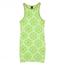 Рокля Santa cruz Strip racer sleeveless dress - Green (Green Flowers) рокля,дамски,поли,и,рокли,santa,cruz,strip,racer,sleeveless,dress,green,(green,flowers)