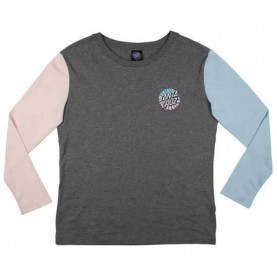 Тениска Santa cruz Top rays contrast long sleeve T-shirt - Grey (Grey Heather) тениска,мъжки,тениски,дамски,тениски,santa,cruz,top,rays,contrast,long,sleeve,t,shirt,grey,(grey,heather)