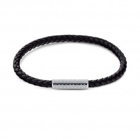 бижутерия,calvin,klein,35000101r,bracelet,black,silver