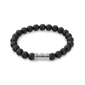 бижутерия,calvin,klein,35000104,bracelet,black,silver
