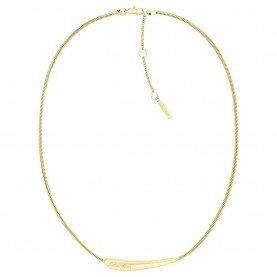бижутерия,calvin,klein,elongated,drops,necklace,gold
