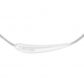 бижутерия,calvin,klein,elongated,drops,necklace,silver