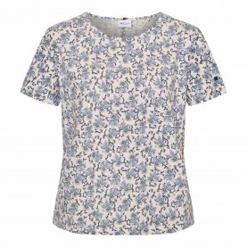 Тениска Redgreen Celina short sleeve T-shirt - Beige (Blue Pattern) тениска,мъжки,тениски,дамски,тениски,redgreen,celina,short,sleeve,t,shirt,beige,(blue,pattern)