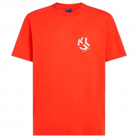 Тениска Karl lagerfeld jeans A2M17072 Regular Fit short sleeve T-shirt - Orange (Grenadine) тениска,мъжки,тениски,дамски,тениски,karl,lagerfeld,jeans,a2m17072,regular,fit,short,sleeve,t,shirt,orange,(grenadine)