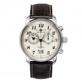 часовник,часовници,zeppelin,7684,5,watch,silver,(brown,beige)