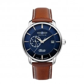 часовник,часовници,zeppelin,8470,3,watch,silver,(brown,blue)
