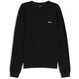 Блуза BOSS Momentum 10273795 GREEN sweater - Black (Black) блуза,мъжки,пуловери,дамски,пуловери,boss,momentum,10273795,green,sweater,black,(black)