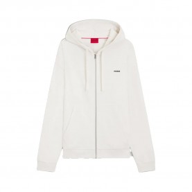 блуза,мъжки,пуловери,hugo,dapozip,10249110,01,full,zip,sweatshirt,white,(natural)