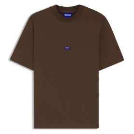 тениска,мъжки,тениски,дамски,тениски,hugo,nieros,01,blue,short,sleeve,t,shirt,brown,(dark,brown)