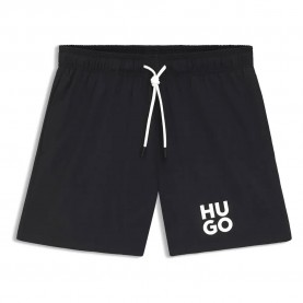 Бански гащета HUGO Paolo 10273126 RED swimming shorts - Black (Black) бански,гащета,мъжки,бански,костюми,hugo,paolo,10273126,red,swimming,shorts,black,(black)