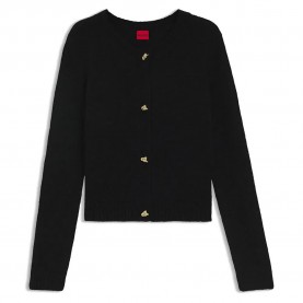 жилетка,дамски,пуловери,дамски,плетени,дрехи,hugo,sira,10274090,cardigan,black