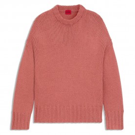Блуза HUGO Siolino 10274024 01 sweater - Red (Light / Pastel Red) блуза,мъжки,пуловери,дамски,пуловери,hugo,siolino,10274024,01,sweater,red,(light,pastel,red)