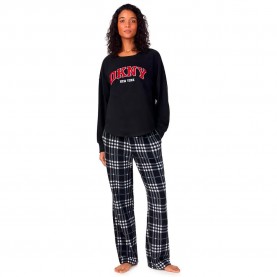 Пижама DKNY YI80078 pyjama - Black (Black Plaid) пижама,дамски,пижами,dkny,yi80078,pyjama,black,(black,plaid)