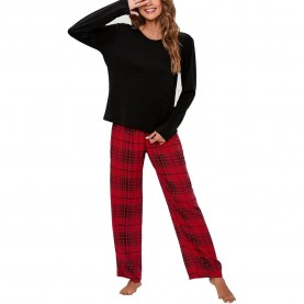 пижама,дамски,пижами,lauren,by,ralph,lauren,iln72458,pyjama,red,(red,plaid)