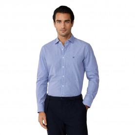 Риза с дълъг ръкав Hackett City Gingham long sleeve shirt - Blue (Navy) риза,с,дълъг,ръкав,дамски,ризи,мъжки,ризи,hackett,city,gingham,long,sleeve,shirt,blue,(navy)