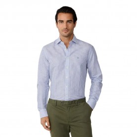 риза,с,дълъг,ръкав,дамски,ризи,мъжки,ризи,hackett,ess,bengal,linen,long,sleeve,shirt,blue,(electric,blue)