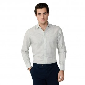 риза,с,дълъг,ръкав,дамски,ризи,мъжки,ризи,hackett,ess,bengal,linen,long,sleeve,shirt,green,(sage,green)