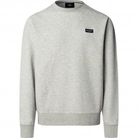 Блуза Hackett Heritage Ess Badge sweatshirt - Grey (Light Grey Marl) блуза,мъжки,пуловери,hackett,heritage,ess,badge,sweatshirt,grey,(light,grey,marl)