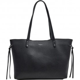 пазарска,чанта,всички,чанти,pepe,jeans,audrey,script,shopper,bag,black,(black)