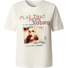 Тениска Pepe jeans Brina short sleeve T-shirt - Beige (Mousse White) тениска,дамски,тениски,pepe,jeans,brina,short,sleeve,t,shirt,beige,(mousse,white)