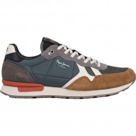 Маратонки Pepe jeans Brit Essence trainers - Grey (Cognac Brown) маратонки,мъжки,маратонки,дамски,маратонки,pepe,jeans,brit,essence,trainers,grey,(cognac,brown)