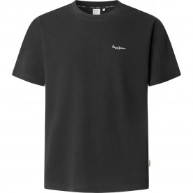 Тениска Pepe jeans Contrast Connor short sleeve T-shirt - Black (Black) тениска,мъжки,тениски,pepe,jeans,contrast,connor,short,sleeve,t,shirt,black,(black)