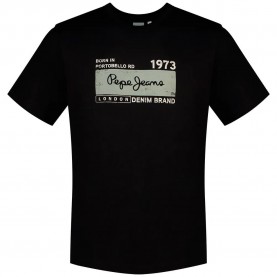 Тениска Pepe jeans Grayson short sleeve T-shirt - Black (Black) тениска,мъжки,тениски,дамски,тениски,pepe,jeans,grayson,short,sleeve,t,shirt,black,(black)