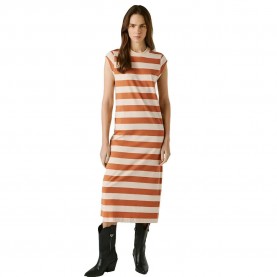 рокля,дамски,поли,и,рокли,pepe,jeans,lila,sleeveless,long,dress,beige,orange,(bronze,beige)