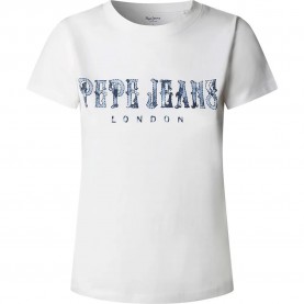 Тениска Pepe jeans Maren short sleeve T-shirt - White (White) тениска,мъжки,тениски,дамски,тениски,pepe,jeans,maren,short,sleeve,t,shirt,white,(white)