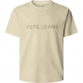 Тениска Pepe jeans Meyer short sleeve T-shirt - Beige (Base Beige) тениска,мъжки,тениски,pepe,jeans,meyer,short,sleeve,t,shirt,beige,(base,beige)