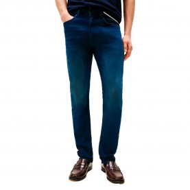 дънки,мъжки,панталони,tommy,hilfiger,core,bleecker,slim,fit,jeans,deep,blue
