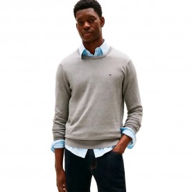 блуза,мъжки,пуловери,tommy,hilfiger,core,essential,sweater,medium,grey,heather