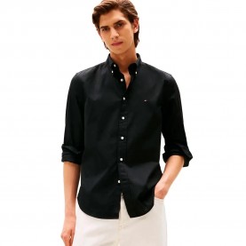 риза,с,дълъг,ръкав,мъжки,ризи,tommy,hilfiger,core,flex,regular,fit,long,sleeve,shirt,black