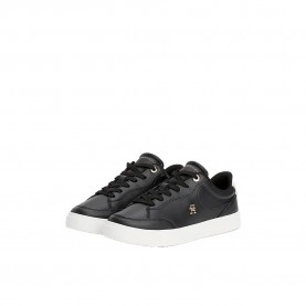 Маратонки Tommy hilfiger Essential Chic Court trainers - Black (Black) маратонки,мъжки,маратонки,дамски,маратонки,tommy,hilfiger,essential,chic,court,trainers,black,(black)